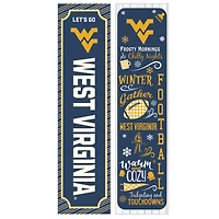 West Virginia Mountaineers 47" Double Sided Winter Leaner Fan Sign