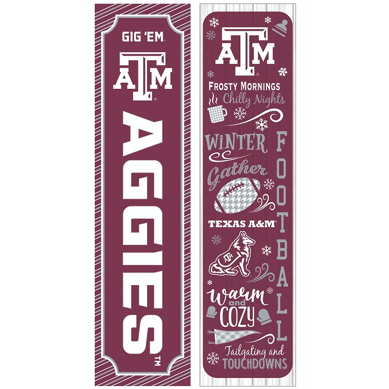 Texas A&M Aggies 47" Double Sided Winter Leaner Fan Sign