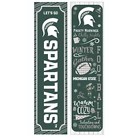 Michigan State Spartans 47" Double Sided Winter Leaner Fan Sign