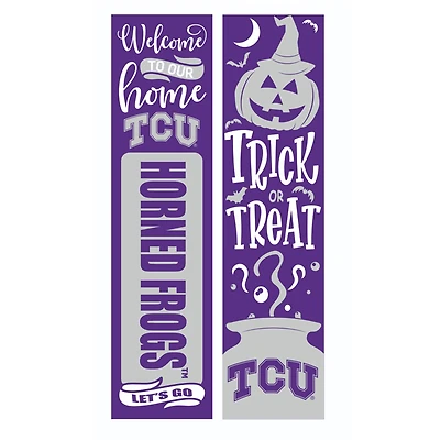 TCU Horned Frogs 47" Double Sided Halloween Leaner Fan Sign