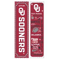 Oklahoma Sooners 47" Double Sided Winter Leaner Fan Sign