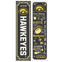 Iowa Hawkeyes 47" Double Sided Winter Leaner Fan Sign