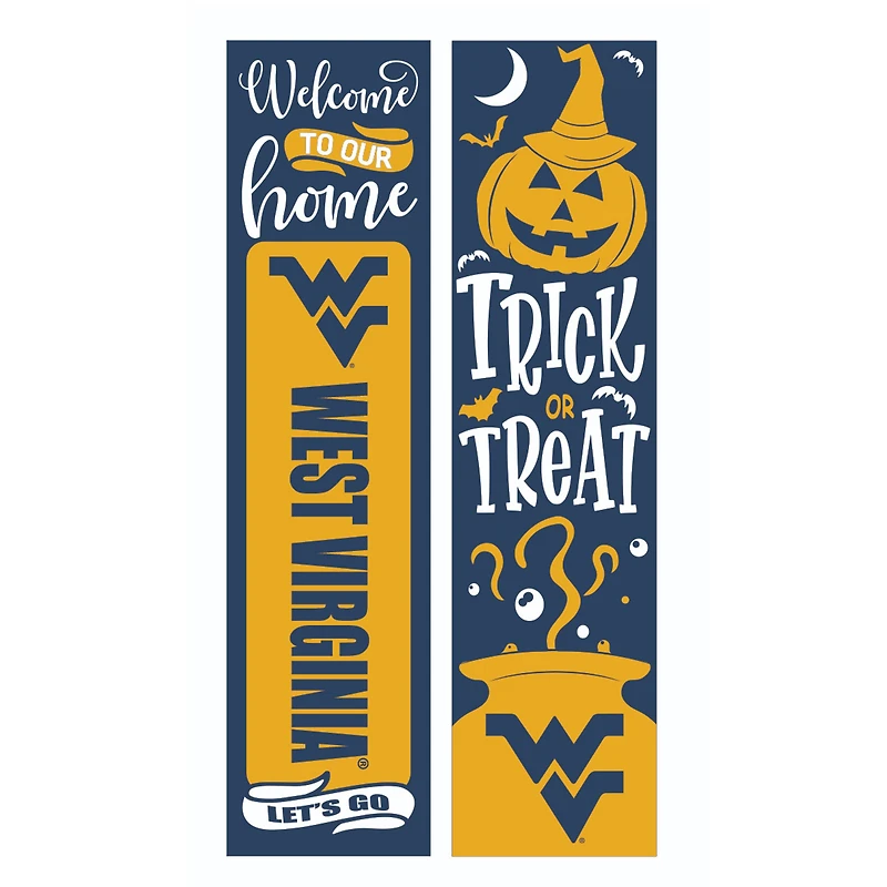 West Virginia Mountaineers 47" Double Sided Halloween Leaner Fan Sign