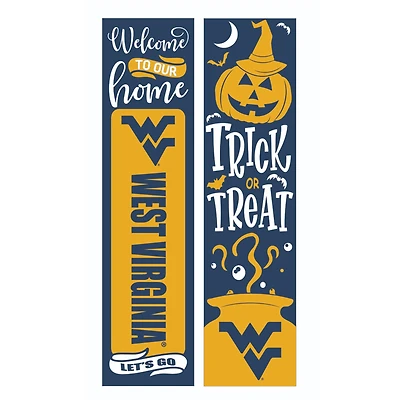 West Virginia Mountaineers 47" Double Sided Halloween Leaner Fan Sign