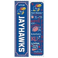 Kansas Jayhawks 47" Double Sided Winter Leaner Fan Sign