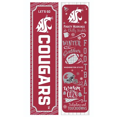 Washington State Cougars 47" Double Sided Winter Leaner Fan Sign
