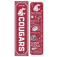 Washington State Cougars 47" Double Sided Winter Leaner Fan Sign