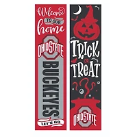 Ohio State Buckeyes 47" Double Sided Halloween Leaner Fan Sign