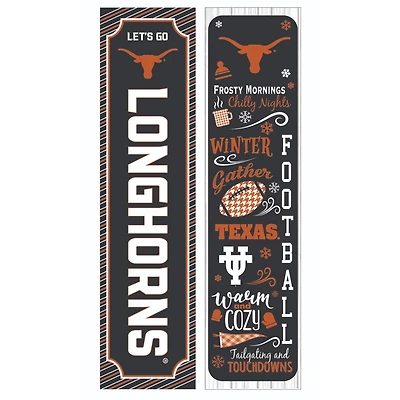Texas Longhorns 47" Double Sided Winter Leaner Fan Sign