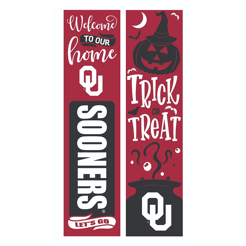 Oklahoma Sooners 47" Double Sided Halloween Leaner Fan Sign