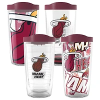 Tervis Miami Heat Four-Pack 16oz. Classic Tumbler Set