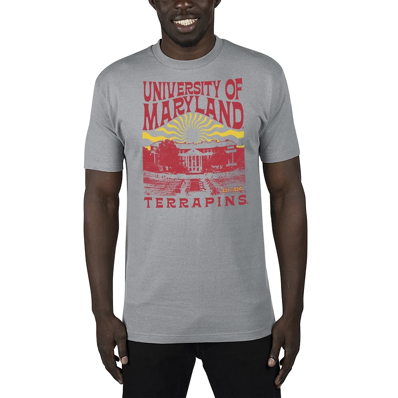 Men's Uscape Apparel Gray Maryland Terrapins Sustainable Renew T-Shirt