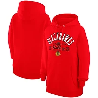 Men's Starter  Red Chicago Blackhawks Puck Pullover Hoodie