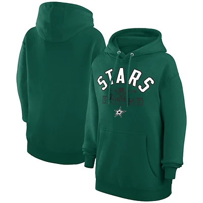 Men's Starter  Green Dallas Stars Puck Pullover Hoodie