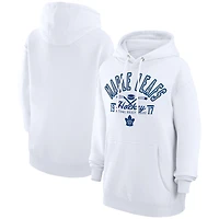 Men's Starter  White Toronto Maple Leafs Puck Pullover Hoodie