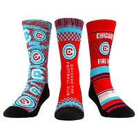 Youth Rock Em Socks Chicago Fire Three-Pack Crew Socks Set
