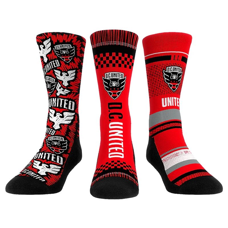 Youth Rock Em Socks D.C. United Three-Pack Crew Socks Set