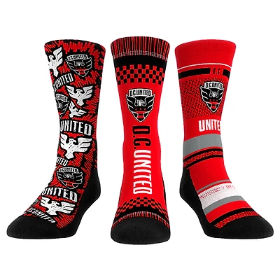 Youth Rock Em Socks D.C. United Three-Pack Crew Socks Set