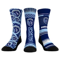 Youth Rock Em Socks Sporting Kansas City Three-Pack Crew Socks Set