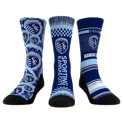 Youth Rock Em Socks Sporting Kansas City Three-Pack Crew Socks Set