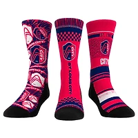 Youth Rock Em Socks St. Louis City SC Three-Pack Crew Socks Set