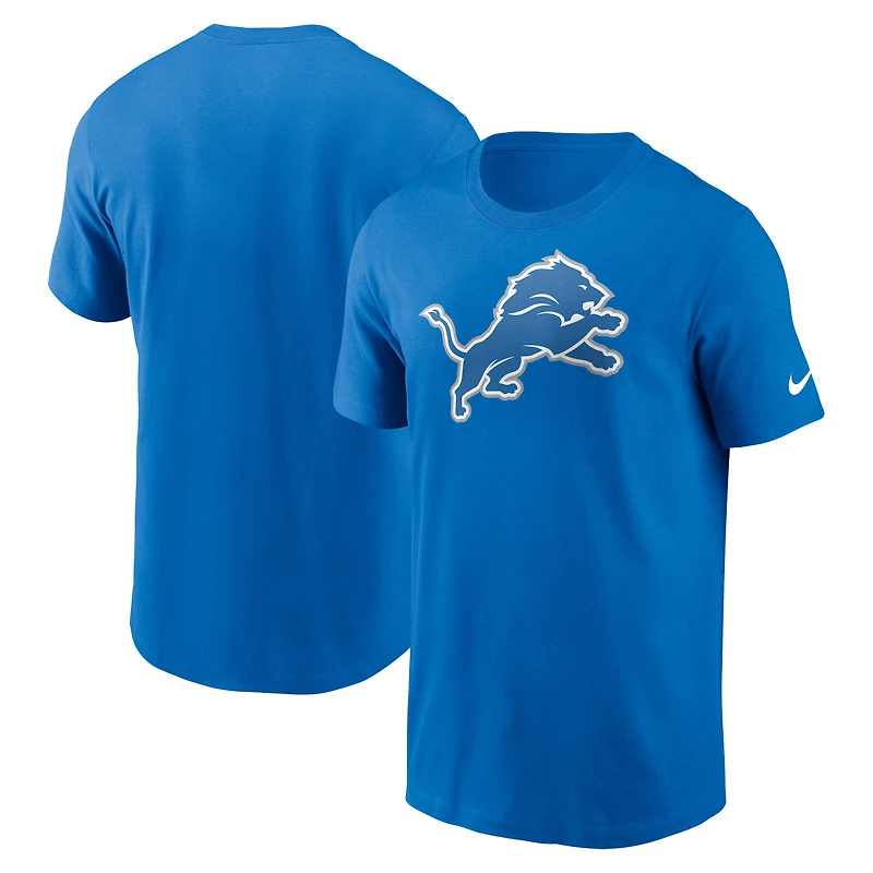 Men's Nike Blue Detroit Lions Primetime Logo Essential T-Shirt