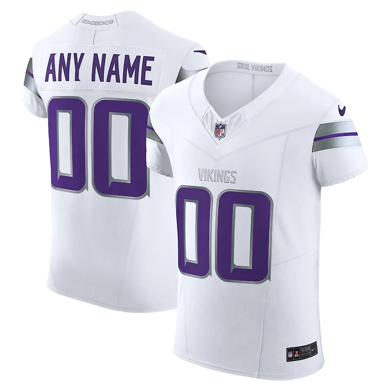 Men's Nike White Minnesota Vikings Vapor F.U.S.E. Elite Custom Jersey