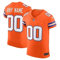 Men's Nike  Orange Denver Broncos Alternate 2 Mile High Collection 1977 Throwback Vapor F.U.S.E. Elite Custom Jersey