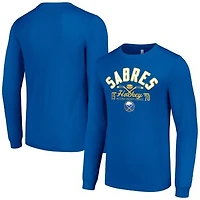 Men's Starter  Royal Buffalo Sabres Puck Long Sleeve T-Shirt
