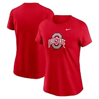 Women's Nike Scarlet Ohio State Buckeyes Primetime Logo T-Shirt