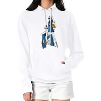 Women's G-III 4Her by Carl Banks White Minnesota Timberwolves Basketball Girls Fleece Pullover Hoodie