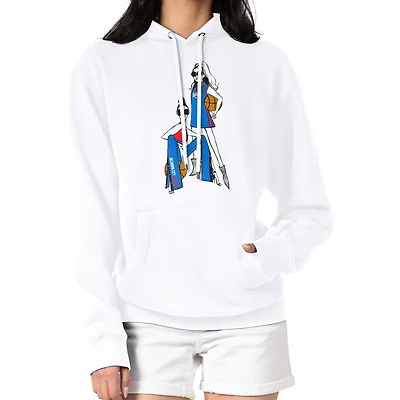 Women's G-III 4Her by Carl Banks White Oklahoma City Thunder Basketball Girls Fleece Pullover Hoodie