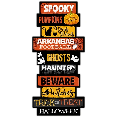 Arkansas Razorbacks 24'' Halloween Celebration Stack Sign