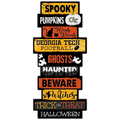 Georgia Tech Yellow Jackets 24'' Halloween Celebration Stack Sign