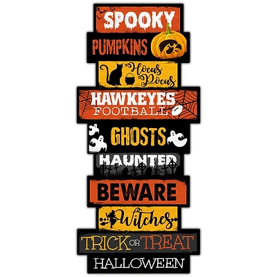 Iowa Hawkeyes 24'' Halloween Celebration Stack Sign
