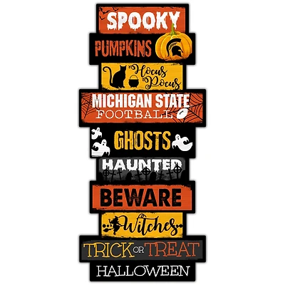 Michigan State Spartans 24'' Halloween Celebration Stack Sign