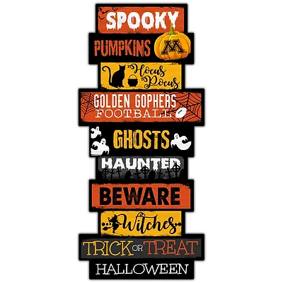 Minnesota Golden Gophers 24'' Halloween Celebration Stack Sign