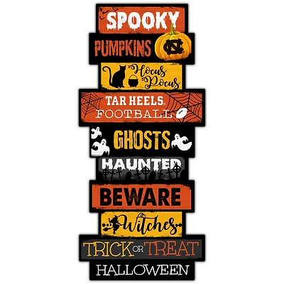 North Carolina Tar Heels 24'' Halloween Celebration Stack Sign