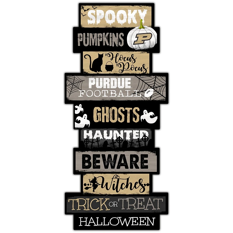 Purdue Boilermakers 24'' Halloween Celebration Stack Sign