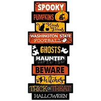 Washington State Cougars 24'' Halloween Celebration Stack Sign