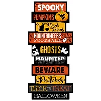 West Virginia Mountaineers 24'' Halloween Celebration Stack Sign