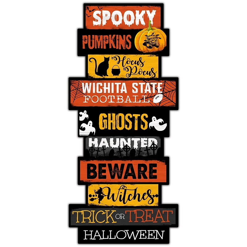 Wichita State Shockers 24'' Halloween Celebration Stack Sign