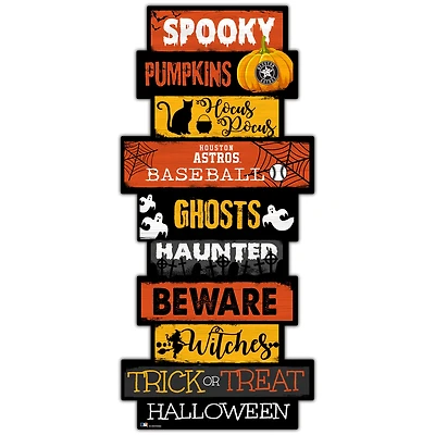 Houston Astros 24'' Halloween Celebration Stack Sign