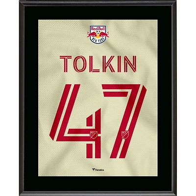 John Tolkin New York Red Bulls 10.5" x 13" Daniel Patrick Jersey Style Number 47 Sublimated Plaque