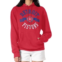 Women's G-III 4Her by Carl Banks  Red Detroit Pistons City Pullover Hoodie