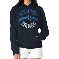Women's G-III 4Her by Carl Banks  Navy Minnesota Timberwolves City Pullover Hoodie