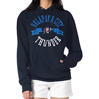 Women's G-III 4Her by Carl Banks  Navy Oklahoma City Thunder City Pullover Hoodie