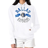 Women's G-III 4Her by Carl Banks  White Dallas Mavericks City Pullover Hoodie