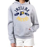 Women's G-III 4Her by Carl Banks  Heather Gray Indiana Pacers City Pullover Hoodie