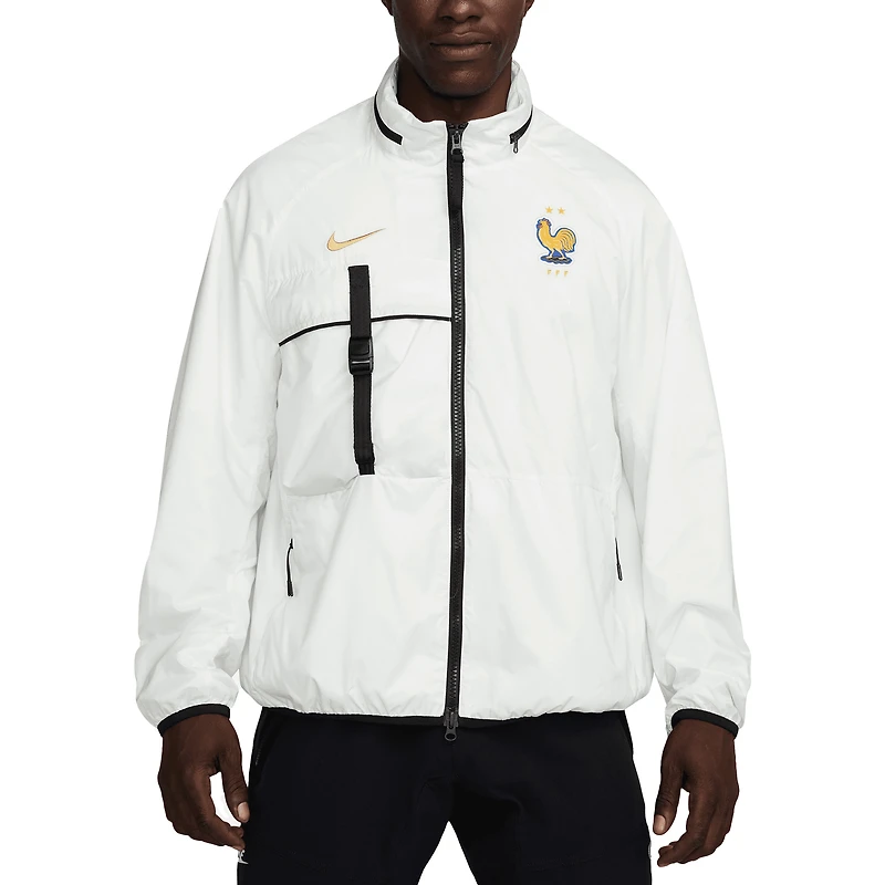 Men's Nike White France National Team 2024 Halo Anthem Full-Zip Jacket